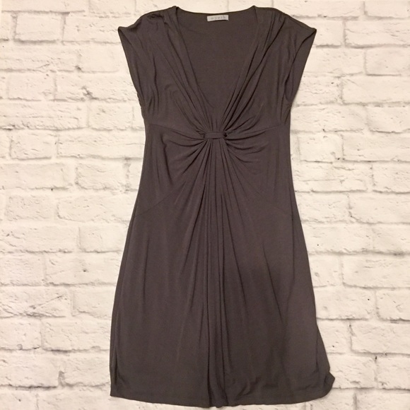 Wyeth by Todd Magill Dresses & Skirts - Wyeth Gray V-Neck Mini Dress